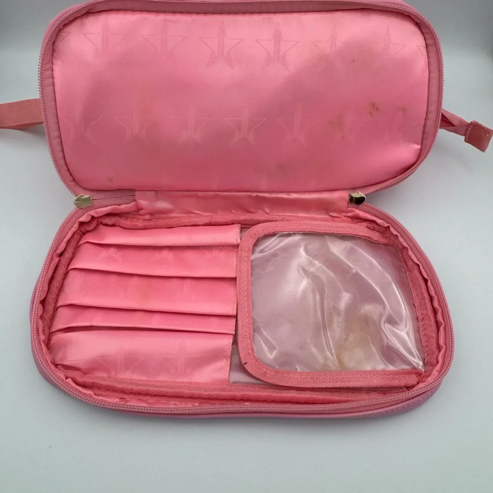 Jeffree Star Cosmetics Pink Travel Makeup Skincare Bag Brush‎ Organizer